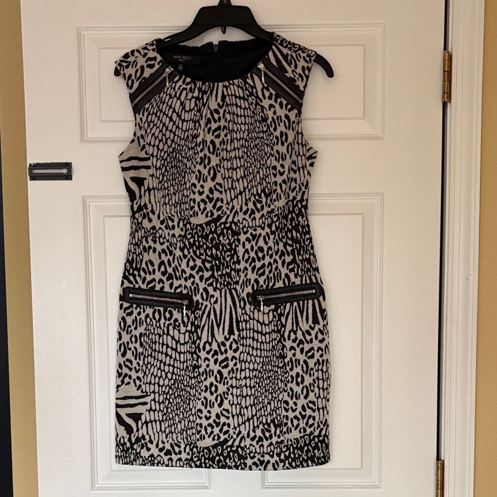 Nine West Animal Print Mini Dress